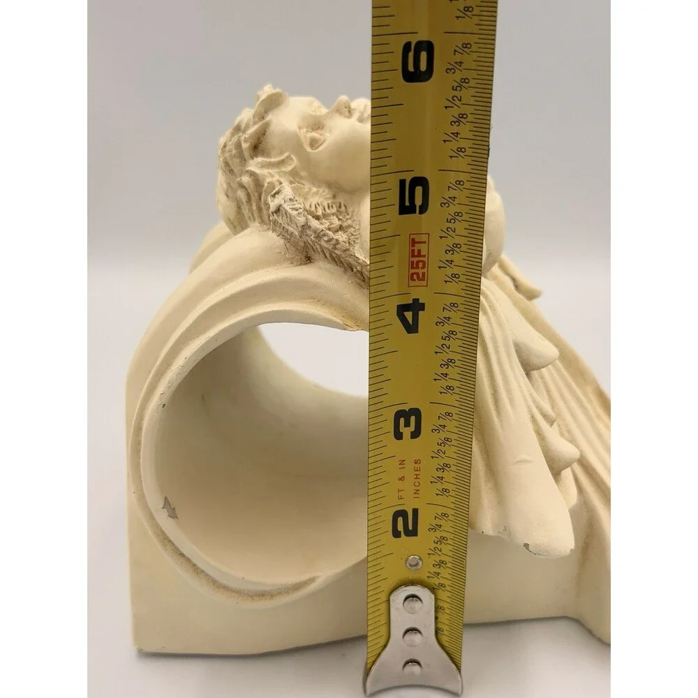 Vintage Cherub Angel Curtain Rod Holders Wall Sconce Corbel Drapery Set of 2